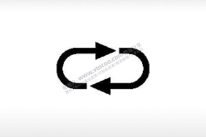 单曲循环公共标志生活日常公共图标系列布告栏黑色白色