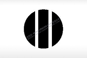 圆圈商标公共标志生活日常公共图标系列布告栏黑色白色