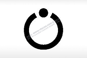 圆形图标开关公共标志生活日常公共图标系列布告栏黑色白色