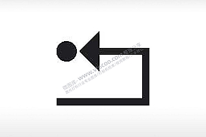 退出口公共标志生活日常公共图标系列布告栏黑色白色