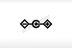 电路logo公共标志生活日常公共图标系列布告栏黑色白色