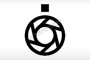 正在拍摄光圈摄影相机logo公共标志生活日常公共图标系列布告栏黑色白色