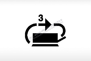 三次循环公共标志生活日常公共图标系列布告栏黑色白色