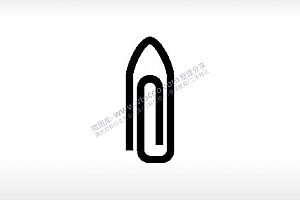回形针图标公共标志生活日常公共图标系列布告栏黑色白色