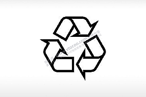 环保回收标志公共标志生活日常公共图标系列布告栏黑色白色