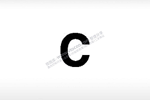 C字母符号公共标志生活日常公共图标系列布告栏黑色白色
