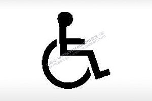 无障碍标识公共标志生活日常公共图标系列布告栏黑色白色