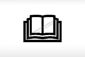 图书馆看书图标知识公共标志生活日常公共图标系列布告栏黑色白色