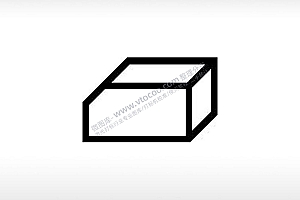 缺口长方体公共标志生活日常公共图标系列布告栏黑色白色
