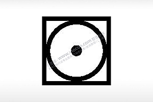 单孔线插公共标志生活日常公共图标系列布告栏黑色白色