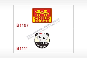 CHILD INCAR BABY汽车贴花卡通名图精品车贴精选