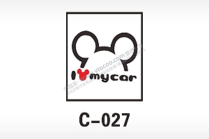 Imycar汽车贴花精品车贴精选AI8.0格式激光打标文件通用矢量图