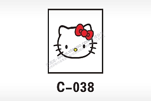 汽车贴花卡通名图精品车贴精选AI8.0格式激光打标文件通用矢量图