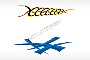 汽车贴花卡通名图精品车贴精选AI8.0格式激光打标文件通用矢量图