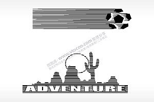 ADVENTURE沙漠汽车贴花卡通名图精品车贴精选