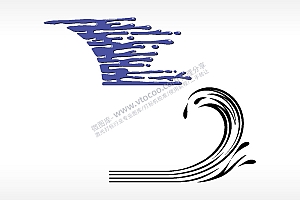 水浪汽车贴花名图精品车贴精选AI8.0格式激光打标文件通用矢量图