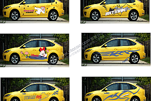 名图精品车贴精选激光打标文件通用位图