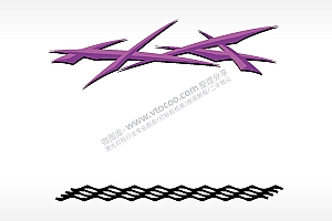 汽车贴花卡通名图精品车贴精选AI8.0格式激光打标文件通用矢量图