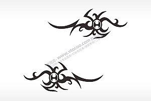 图腾纹身部落艺术集汽车贴花卡通名图精品车贴精选