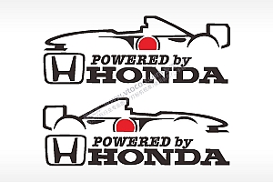 本田赛车HONDAPOWERED by汽车贴花卡通名图精品车贴精选
