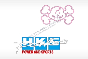 HKS 骷髅汽车贴花卡通名图精品车贴精选