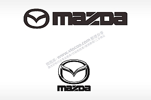 马自达mazda品牌汽车贴花卡通名图精品车贴精选