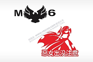 M老鹰6汽车贴花精品车贴精选AI8.0格式激光打标文件通用矢量图