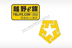 越野e族FBLIFE路越远心越近汽车贴花卡通名图精品车贴精选