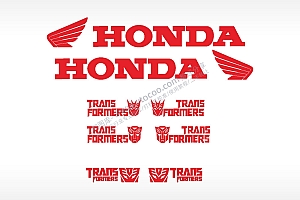 HONDA 变形金刚汽车贴花卡通名图精品车贴精选