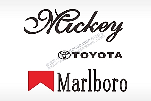 丰田字母Marlboro汽车贴花卡通名图精品车贴精选