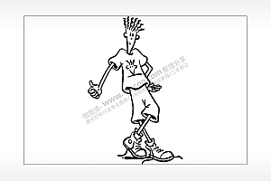 点赞潇洒七喜小子卡通汽车贴花卡通名图精品车贴精选