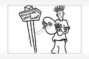 画家七喜小子卡通汽车贴花卡通名图精品车贴精选