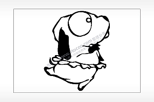 史努比跳舞简约汽车贴花卡通名图精品车贴精选