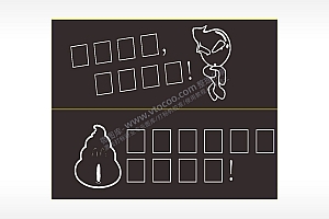 搞笑卡通合集名图精品车贴精选AI8.0格式激光打标文件通用矢量图