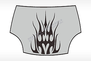 方向盘贴花卡通名图精品车贴精选AI8.0格式激光打标文件通用矢量图