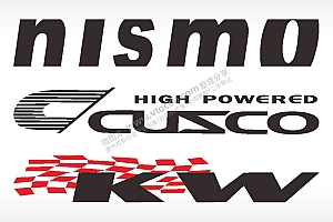 汽车贴花卡通名图精品车贴精选AI8.0格式激光打标文件通用矢量图