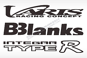 汽车贴纸名图精品车贴精选AI8.0格式激光打标文件通用矢量图