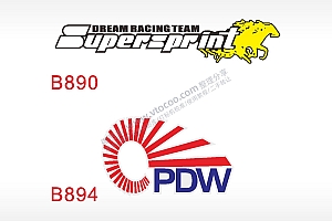 汽车贴花卡通名图精品车贴精选AI8.0格式激光打标文件通用矢量图