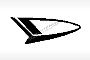 大发汽车车标雕刻挂坠项链PLT格式激光打标文件通用矢量图