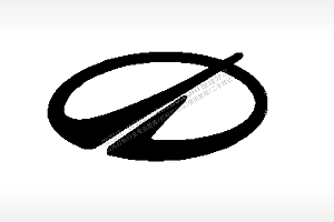 奥兹莫比尔汽车车标雕刻挂坠项链PLT格式激光打标文件通用矢量图