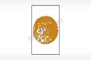 龙珠图腾木牌打火机AI8.0格式激光打标文件通用矢量图