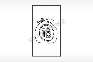 福袋木牌打火机AI8.0格式激光打标文件通用矢量图