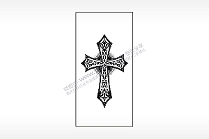 十字架图腾木牌打火机AI8.0格式激光打标文件通用矢量图