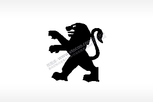 标致汽车车标雕刻挂坠项链PLT格式激光打标文件通用矢量图
