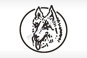 狗动物卡通AI8.0格式激光打标文件通用矢量图