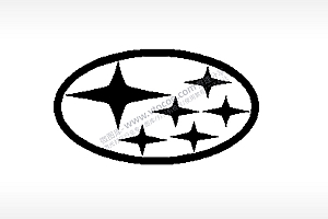 斯巴鲁汽车车标雕刻挂坠项链PLT格式激光打标文件通用矢量图