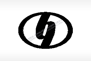 红星汽车车标雕刻挂坠项链PLT格式激光打标文件通用矢量图