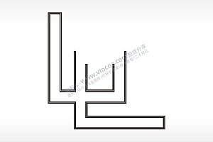 线条边角简笔画边框大全AI8.0格式激光打标文件通用矢量图