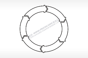 指标圈边角简笔画边框大全AI8.0格式激光打标文件通用矢量图