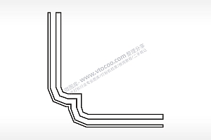 线条简笔画边框大全AI8.0格式激光打标文件通用矢量图